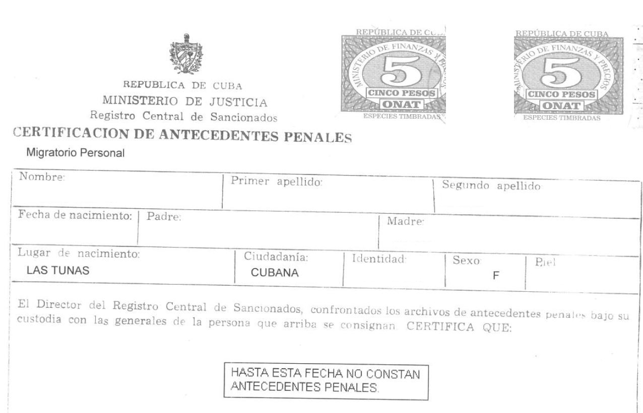 Cuban police records